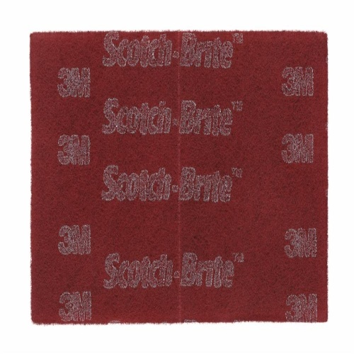 3M 7000000728 - 3M Scotch-Brite™ Hand Pad 7447, HP-HP, A/O Very Fine, Maroon, 6 in x 9 in
