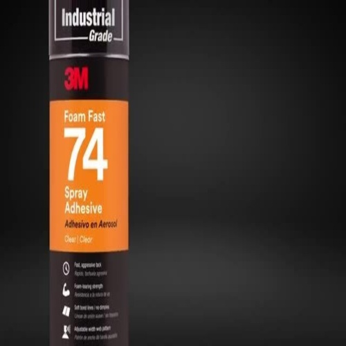 3M 7000028604 - 3M Rubber and Vinyl Spray Adhesive 80, Yellow, 24 fl oz Can (Net Wt 19 oz)