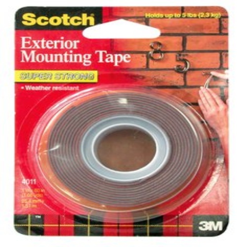 3M 7000028783 - 3M Scotch® Outdoor Mounting Tape 4011, 1 in x 60 in x .045 in (25.4 mm x 1.51 m)