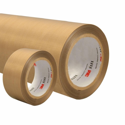 3M 7000028973 - 3M General Purpose PTFE Glass Cloth Tape 5151, Light Brown, 2 in x 36,yd
