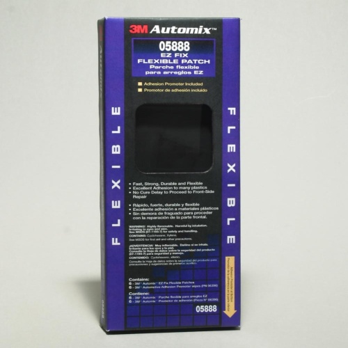 3M 7000045602 - 3M Flexible Bumper Patch Kit, 05888, Black, 4 in x 8 in