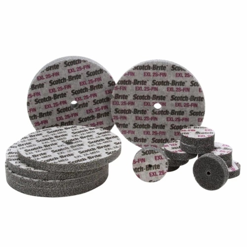 3M 7000120739 - 3M Scotch-Brite™ EXL Unitized Wheel, XL-UW, 8A Medium, 3 in x 1/8 in x 1/4 in