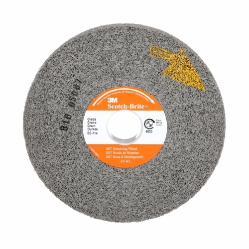 3M 7000120742 - 3M Scotch-Brite™ SST Deburring Wheel, ST-WL, 8S Fine, 8 in x 3/8 in x 3 in