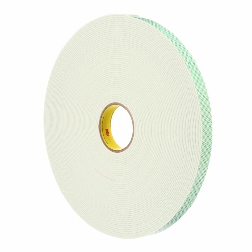 3M 7000122487 - 3M Double Coated Urethane Foam Tape 4008, Off White, 1/4 in x 36 yd, 125 mil