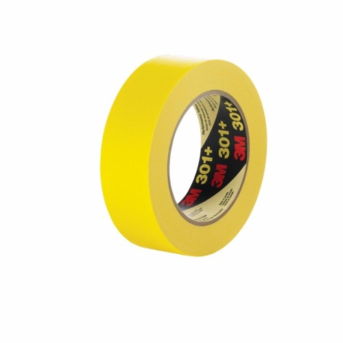 3M 7000124887 - 3M Performance Yellow Masking Tape 301+, 12 mm x 55 m, 6.3 mil, 72
