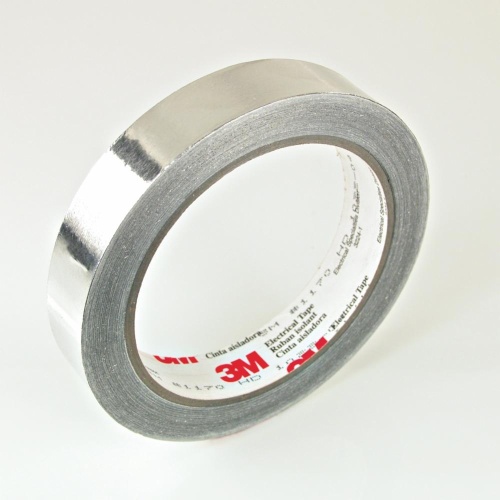 3M 7000132167 - 3M EMI Aluminum Foil Shielding Tape 1170, 1 in x 18 yd