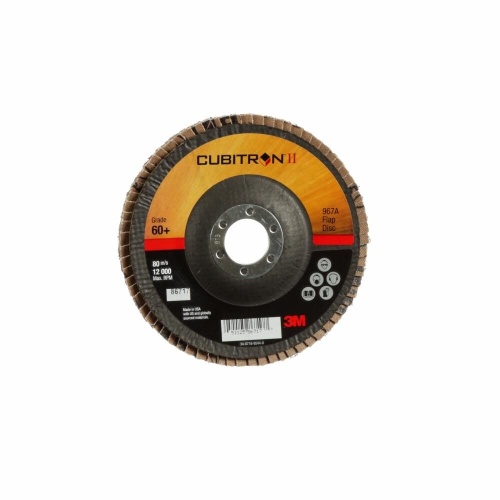 3M 7000148198 - 3M Cubitron™ II Flap Disc 967A, 60+, T29, 5 in x 7/8 in