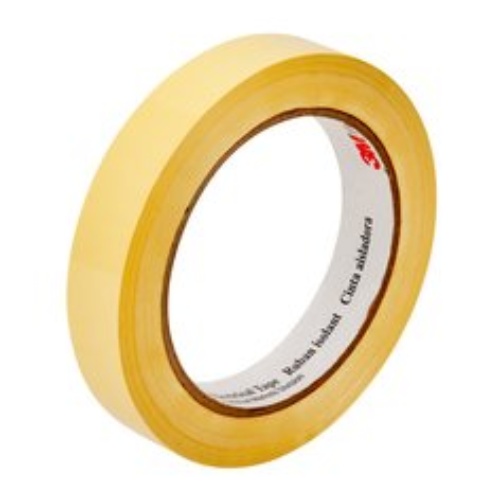 3M 7010045351 - 3M Polyester Film Electrical Tape 56, 1/8 in x 72 yds, yellow, on 3-in,plastic core, Bulk (SLP)