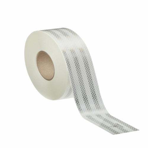 3M 7010297023 - 3M Diamond Grade™ Conspicuity Markings 983-10, White, DOT, 2 in x 12 in, 100/Pack