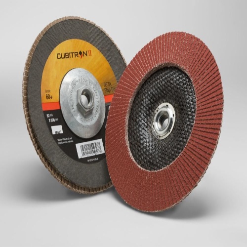 3M 7010300289 - 3M Cubitron™ II Flap Disc 967A, 60+, T29 Quick Change, 7 in x 5/8"-11
