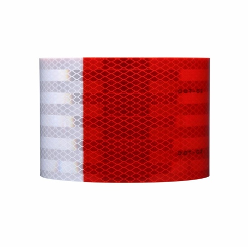 3M 7010304507 - 3M Diamond Grade™ Conspicuity Markings 983-32 ES, Red/White, Wabash Logo, MFG Only, 2 in x 200 yd