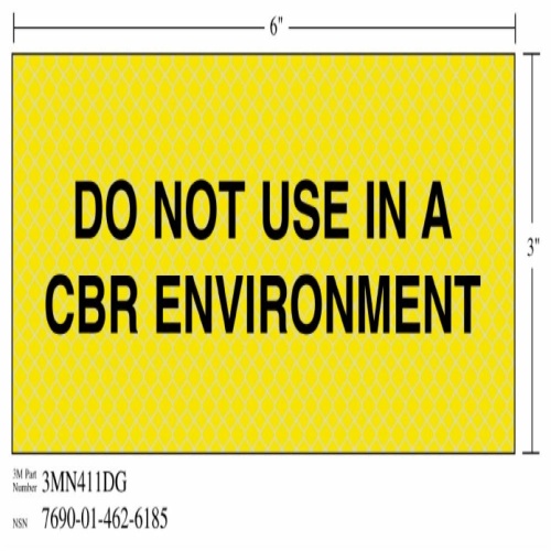 3M 7010317789 - 3M Diamond Grade™ Ventilation Sign 3MN411DG, "DO Not USE", 7 in x 3 in