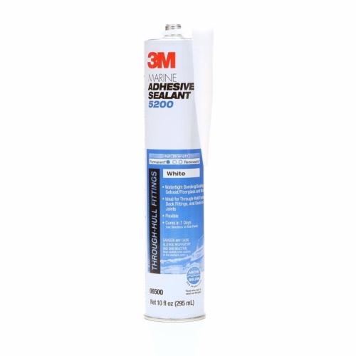3M 7010325698 - 3M Marine Adhesive Sealant 5200, PN21463, White, 5 Gallon (Pail)