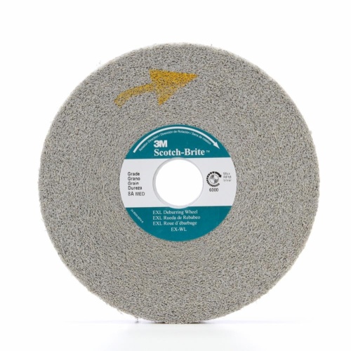 3M 7010329449 - 3M Scotch-Brite™ EXL Deburring Convolute Wheel, XL-WL, 8S Medium, 12 in x 1 in x 5 in