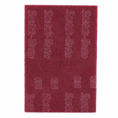 3M 7010329861 - 3M Scotch-Brite™ 7447 Pro Sheet Pad, PO-SH, A/O Very Fine, Maroon, 3-2/3 in x 9 in