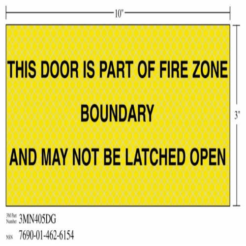 3M 7010343557 - 3M Diamond Grade™ Ventilation Sign 3MN405DG, "THIS…OPEN", 10 in x 3 in