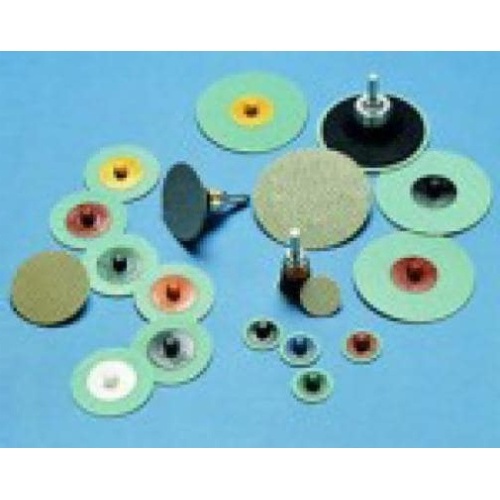 3M 7010365075 - 3M Roloc™ Flexible Diamond Disc 6234J, M250, TR, Green, 3 in, Die R300V
