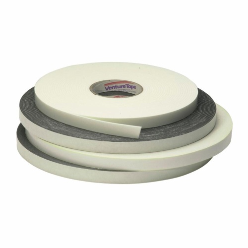 3M 7010379974 - 3M Venture Tape™ Single Sided Polyethylene Foam Glazing Tape VS7316B, Black, 1/2 in x 50 ft, 187 mil