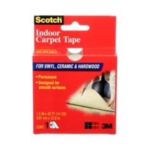 3M 7010410465 - 3M Scotch® Indoor Carpet Tape CT2010, 1.5 in x 42 ft (38.1 mm x 12.8,m), Carpet Tape