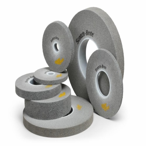 3M 7100050300 - 3M Scotch-Brite™ EXL Pro Deburring Convolute Wheel, EP-WL, 10S Fine, 6 in x 1/2 in x 1 in