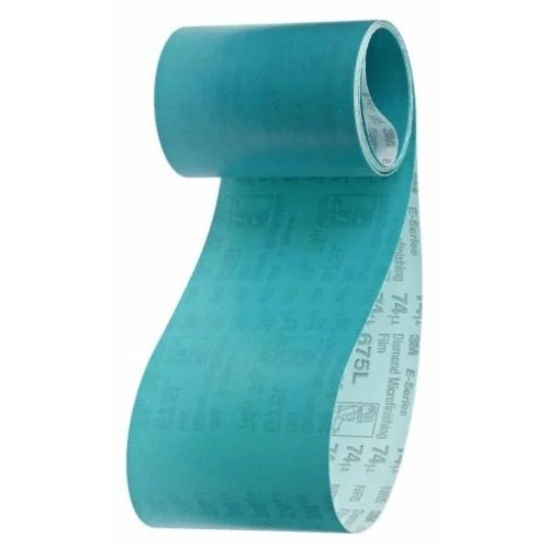 3M 7100060997 - 3M Diamond Microfinishing Film Belt 675L, 125 Mic 6MIL, Orange, 4 in x 72 in