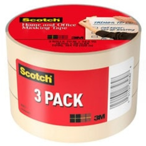 3M 7100081339 - 3M Scotch® Masking Tape 3436-3, 0.70 in x 54.6 yd (18 mm x 50 m)