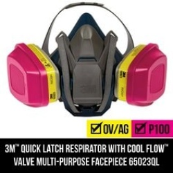 3M Professional Multi-Purpose Respirator with Quick Latch - 7100117039