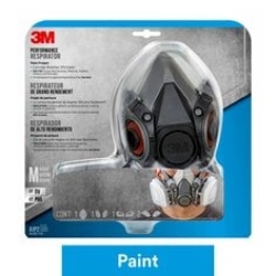 3M Performance Reusable Paint Project Respirator OV/P95, 6211P1-DC, Size Medium, 1 each/pack - 7100153472