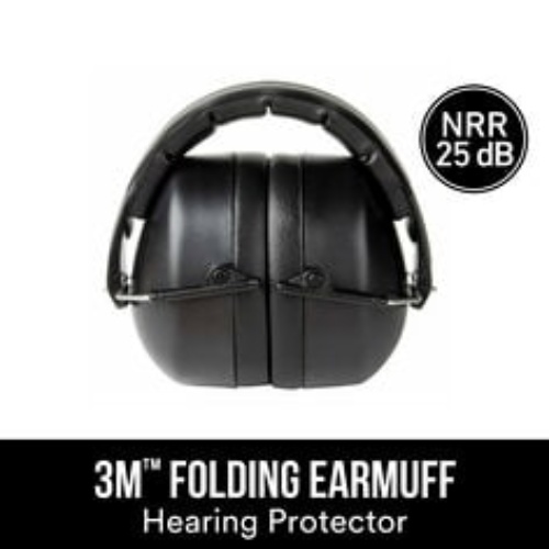 3M 7100153691 - 3M Folding Earmuff, 90563H1-DC, Black
