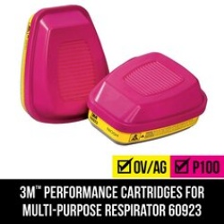 3M Replacement Cartridges for Multi-purpose Respirator, 60923H1-DC - 7100159818