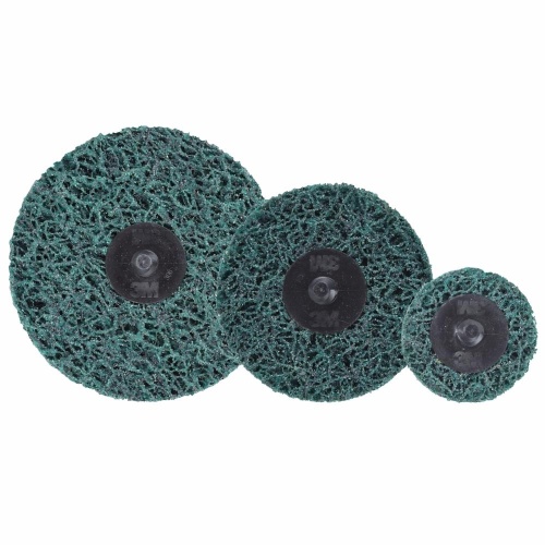 3M 7100173790 - 3M Scotch-Brite™ Roloc™ Clean and Strip XT Pro Extra Cut Disc, XC-DR, A/O XCRS, GRN, TR, Green, 3 in, DieQ300V