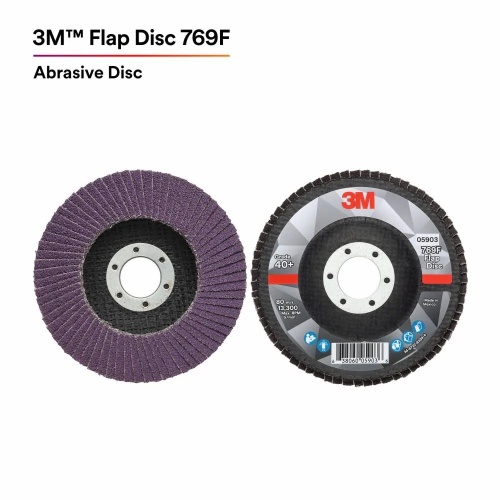 3M 7100178029 - 3M Flap Disc 769F, 40+, T27, 7 in x 7/8 in