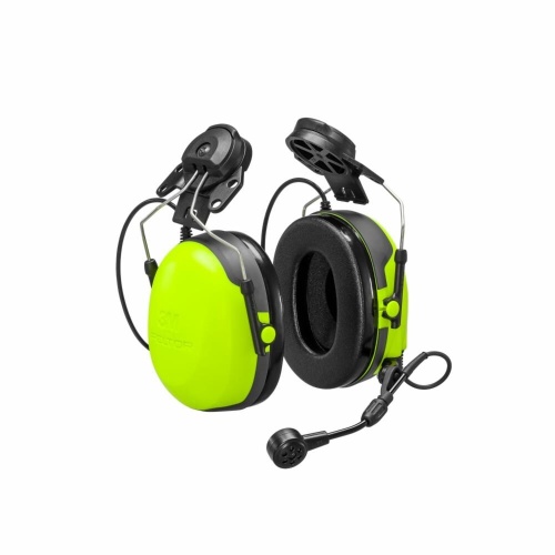 3M 7100203150 - 3M PELTOR™ CH-3 Headset with PTT MT74H52P3E-111, Hard Hat Attached, FLX2