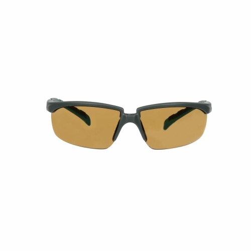 3M 7100203166 - 3M Solus™ 2000 Series, S2005SGAF-BGR, Gray/Blue-Green Temples, Scotchgard™ Anti-Fog Coating, Brown AF-AS lens