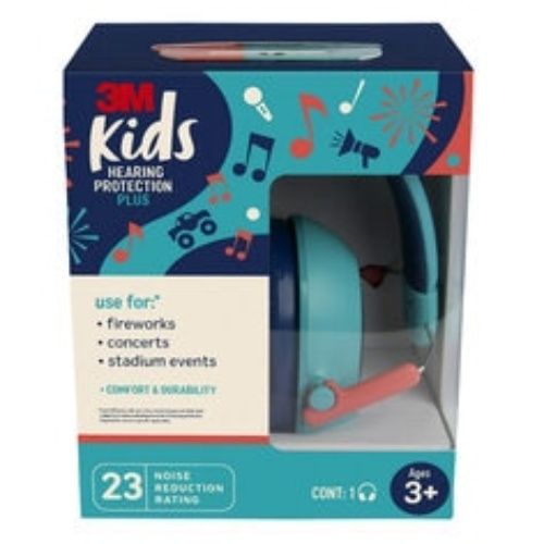 3M 7100219665 - 3M Kids Hearing Protection Plus PKIDSP-TEAL, Teal