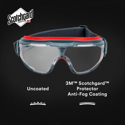 3M 7100222787 - 3M Goggle Gear, 500-Series, GG501SGAF-LENS, Clear Scotchgard™ Anti-fog Replacement Lens