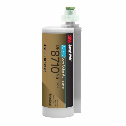 3M 7100233349 - 3M Scotch-Weld™ Low Odor Acrylic Adhesive DP8710NS, Black, 45 mL Duo- Pak
