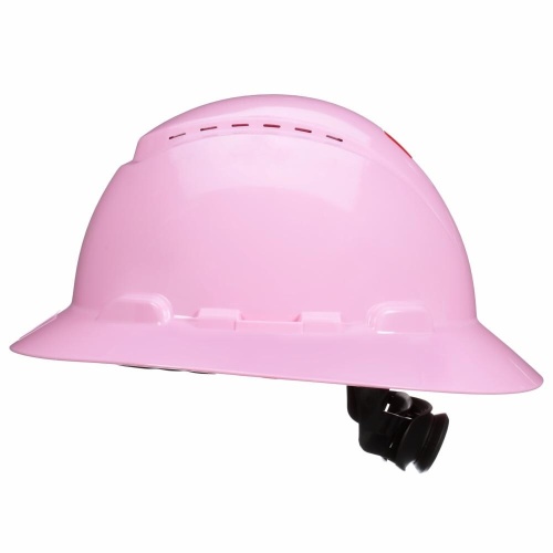 3M 7100239746 - 3M™ SecureFit™ Full Brim Hard Hat H-813SFV-UV, Pink, Vented, 4-Point Pressure Diffusion Ratchet Suspension, with UVicator, 20ea/CS