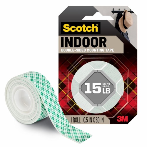 3M 7100241763 - 3M Scotch® Indoor Double-Sided Mounting Tape 114S, 1 in x 50 in (2.54 cm x 1.27 m)