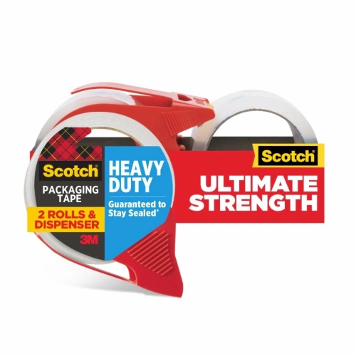 3M 7100252975 - 3M Scotch® Heavy Duty Shipping Packaging Tape 3850-21RD-3GC, 1.88 in x 54.6 yd (48 mm x 50 m)