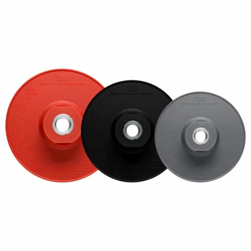 3M 7100258733 - 3M Disc Back-up Pad Ribbed, 88656, Extra Hard, Red, 5 in, One Piece