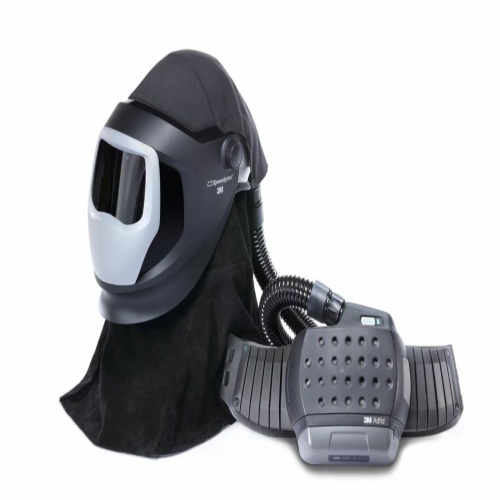 3M 7100260617 - 3M™ Adflo™ PAPR and Versaflo™ M-Series Helmet Kit w Speedglas™ Welding Shield 38-1101-00SW, LiIon Battery, No ADF, 1/Case