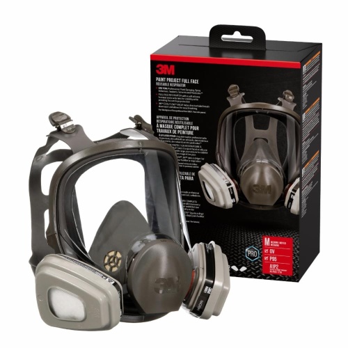 3M 7100313733 - 3M™ Paint Project Full Face Reusable Respirator 68P71P1-DC, OV/P95, Medium, 1-Fpc, 1-pr 6001 Cts, 2-prs 5P71 Fts, 1-pr 501 rt