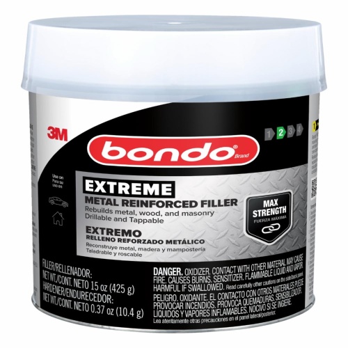 3M 7100314736 - 3M Bondo® Extreme Metal Reinforced Filler EF-PT-ES, 15 oz (425.24 g)