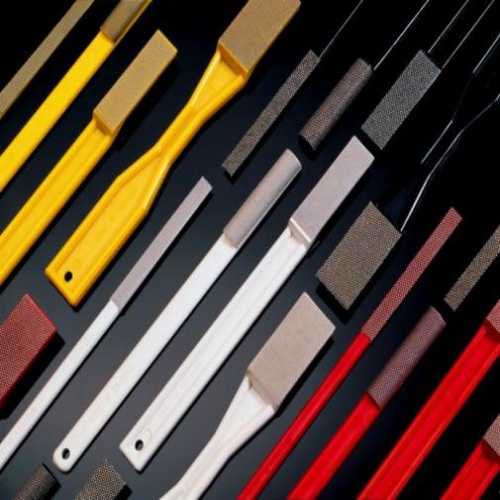 3M 7100325796 - 3M Flexible Diamond Hand File 6210J, M40, Pattern 18, Yellow, 1-1/2 in x 3/4 in, NO 1