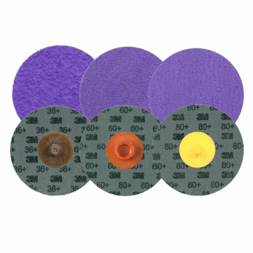 3M 7100331728 - 3M™ Cubitron™ 3 Roloc™ Disc 1184F, 80+ YF-weight, TR, Purple, 2 in, Die R200P, 50/Carton, 200 ea/Case