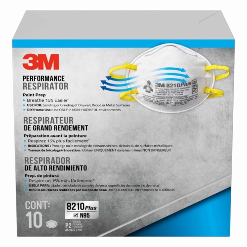 3M 7100358848 - 3M™ Particulate Respirator 8210 8210P10-DC Particulate Respirator, 10 eaches/pack, 8 packs/case