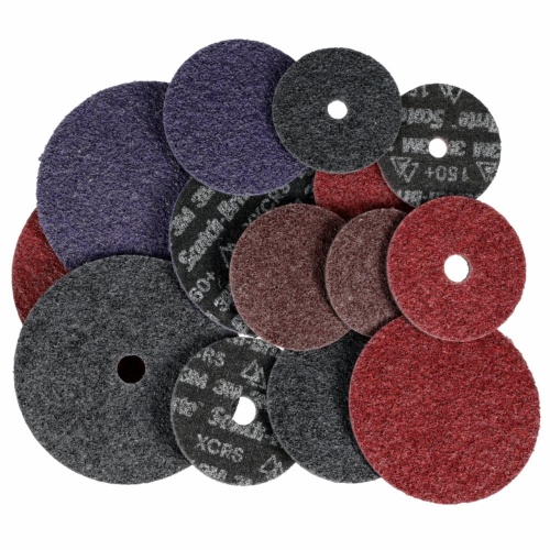 Scotch-Brite Precision Surface Conditioning Disc, Roloc TR, Very Fine, Ceramic, Nonwoven Fiber, Easy Change, 3 in, 25/Inner, 100/Case, Dispenser Pack 3M 7100358858 - Scotch-Brite™ Precision Heavy Duty Surface