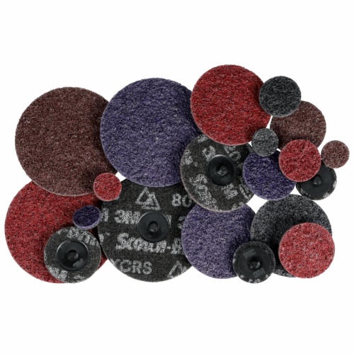 3M 7100359489 - Scotch-Brite™ Roloc™ Precision Heavy Duty Surface Conditioning Disc, HD-DR, Coarse 120+, TR, 2 in, 25/Carton, 100 ea/Case
