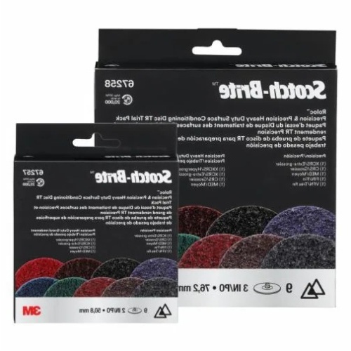 3M 7100371491 - Scotch-Brite™ Roloc™ Precision & Precision Heavy Duty SC Disc, PN-DR (VFN-XCRS) & HD-DR (MED-XXCRS), 3 in, Trial Pack, 10 ea/Case